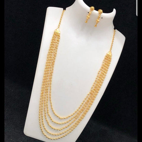 Gold polish elegant neckset - LumibellaFashion