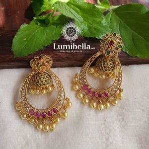 Chandbali Jhumka Earrings