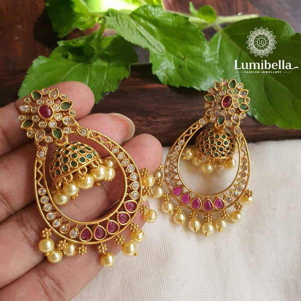 Chandbali Jhumka Earrings