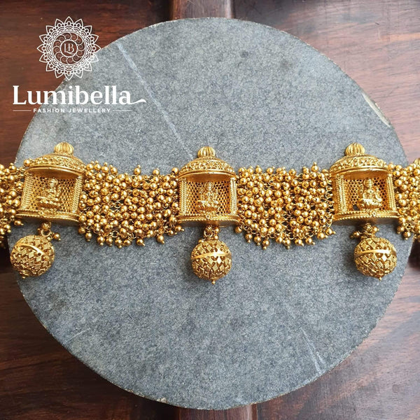 Gold Beads Lakshmi Kamarbandh