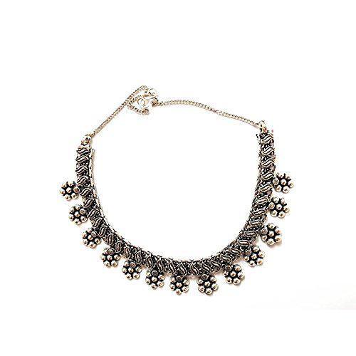 Lumibella German Silver Choker Necklace Set for Women and Girls - LumibellaFashion