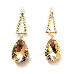 Lumibella Triangle Shaped Stone Studded Earring for women - LumibellaFashion