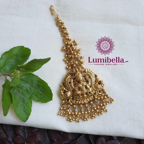 Temple Jewellery Maang Tikka - LumibellaFashion