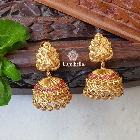 jhumkas earrings gold