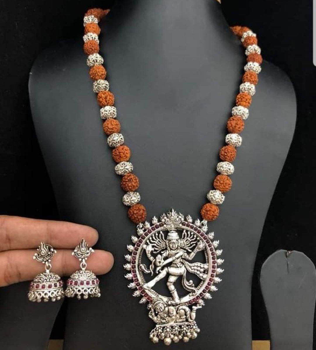 Rudraksh Nataraj Style Neckset - LumibellaFashion