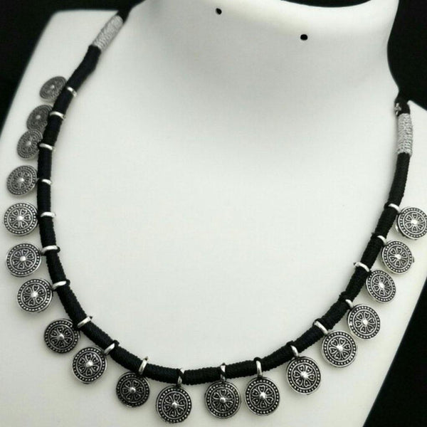 German silver simple thread style neckset - LumibellaFashion