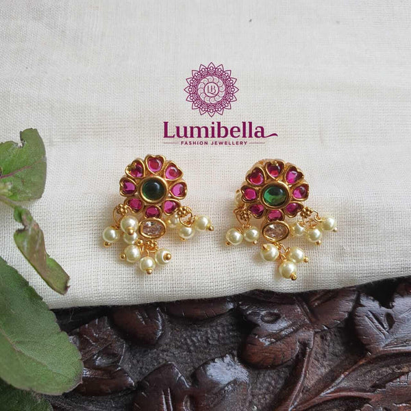Small Earrings With Kemp Stone - LumibellaFashion