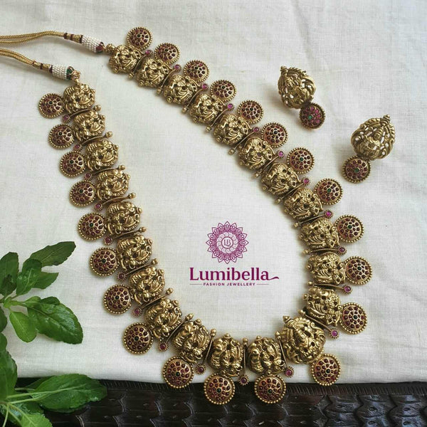 Antique Necklace In Gold - LumibellaFashion