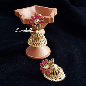 Antique style jumki earrings - LumibellaFashion